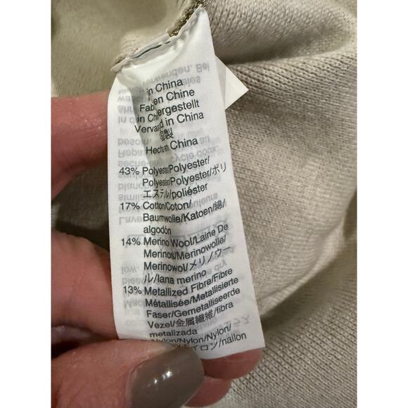 J Crew Metallic Gold Lurex Pencil Skirt M - Picture 7 of 8